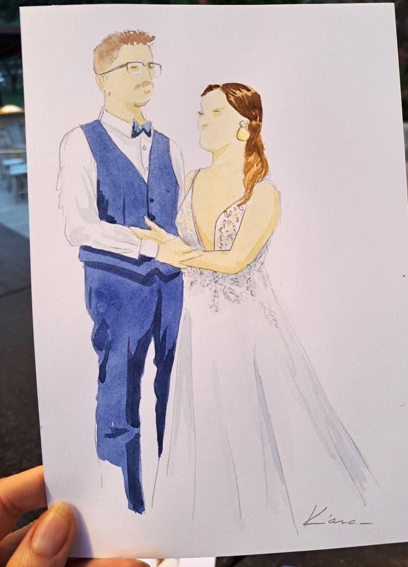 live painter, wedding gift, wedding entertainment, original entertainment